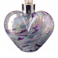 Amelia Art Glass Pink & Blue Heart Reed Diffuser Extra Image 1 Preview